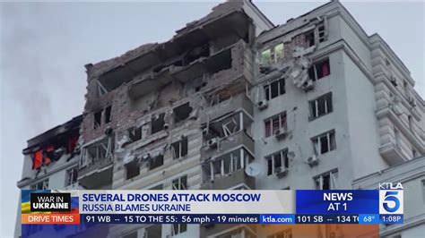 Russia says drones damaged Moscow buildings in pre-dawn attack, blames Ukraine